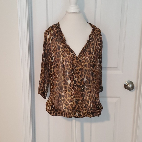 Express Tops - Express Leopard Print Top